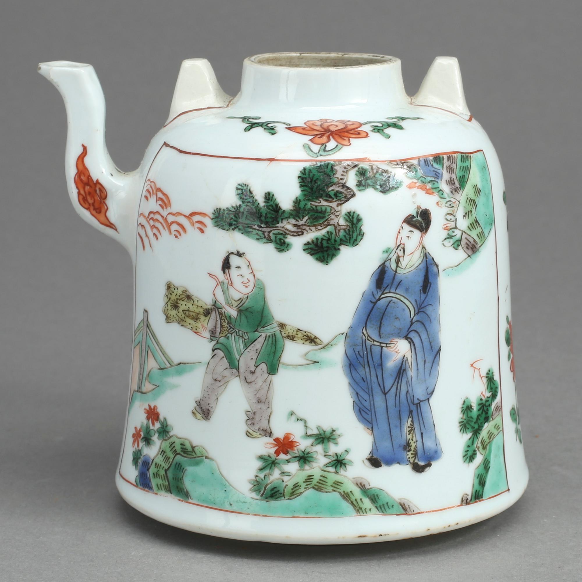 TEKANNA, porslin, Kina, Kangxi, (1662-1722).