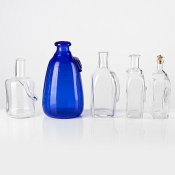 Erik Höglund, decorative glass, 7 pieces.