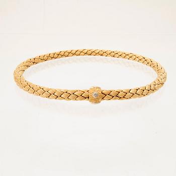Collier 18K vitt och gult guld "Stretch" Chimento Vicenza  Italien.