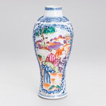 A porcelain vase, Qing dynasty, Qianlong, (1736-95).