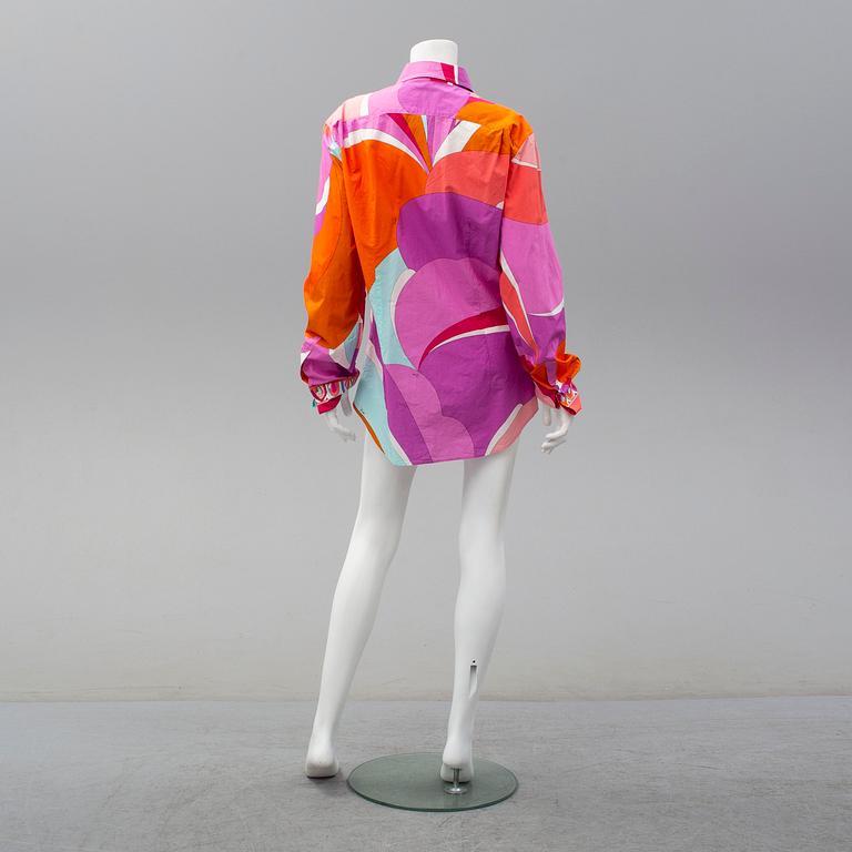 EMILIO PUCCI, a printed cotton shirt, size XL.