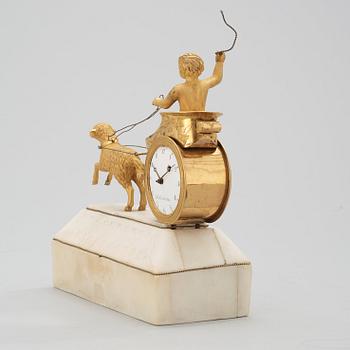 A Swedish Empire bronze case masterpiece by N. Kullberg 1822.
