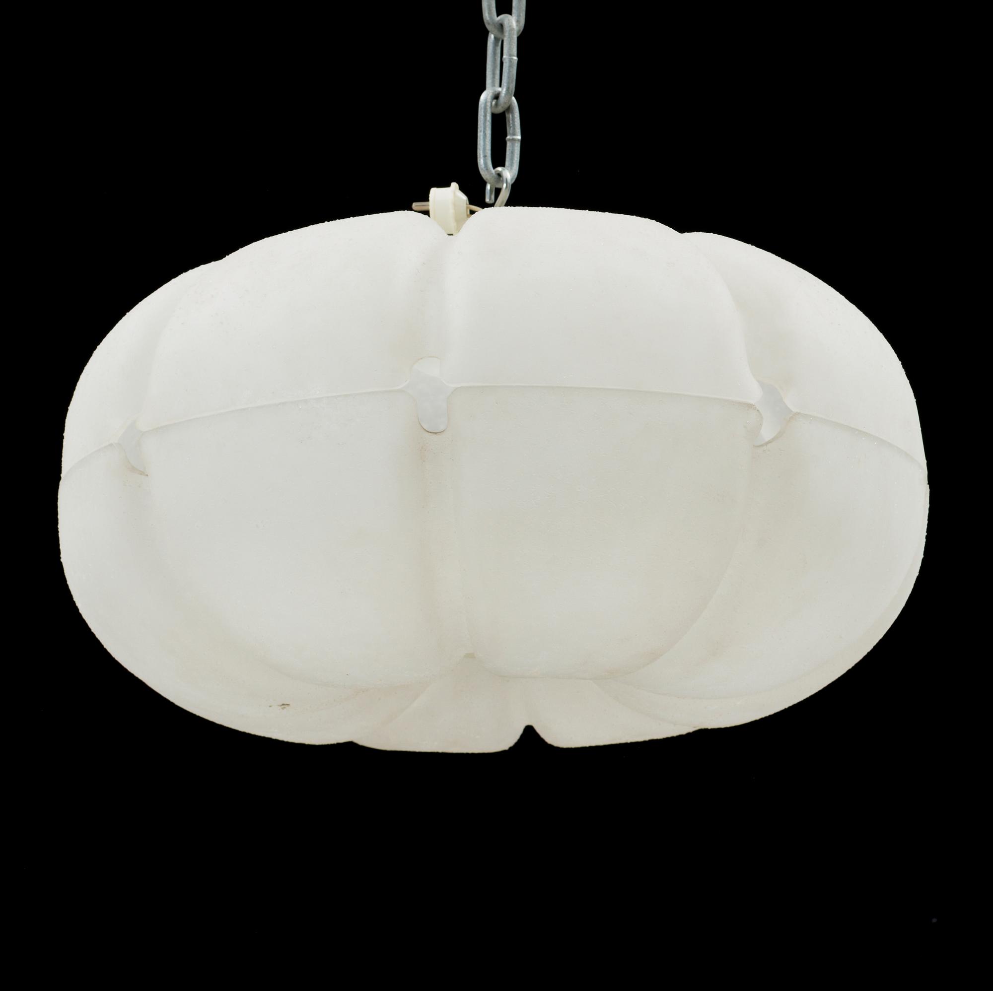 TAKLAMPA, glas, 1900-talets mitt.