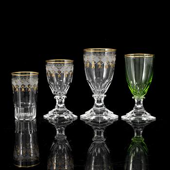 A part glass service, partly "Kosta Junior", 20th Century.