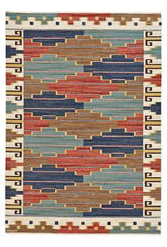 201. Märta Måås-Fjetterström, A CARPET, "Blå heden", flat weave, ca 258 x 180 cm, signed AB MMF.