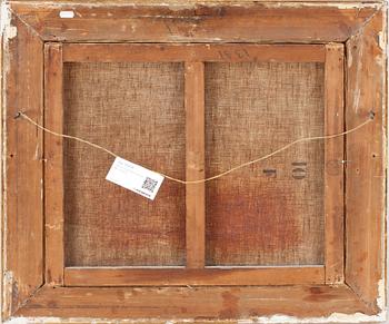 OKÄND KONSTNÄR, olja på duk, otydligt signerad, 18/1900-tal.