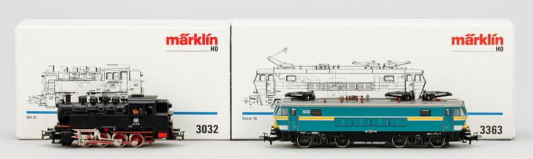 LOK, "3363" resp "3032", Märklin, 1900-talets andra hälft.