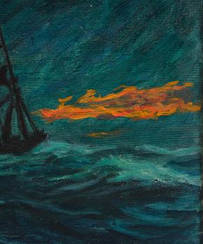 Gösta Werner, Stormy sea.