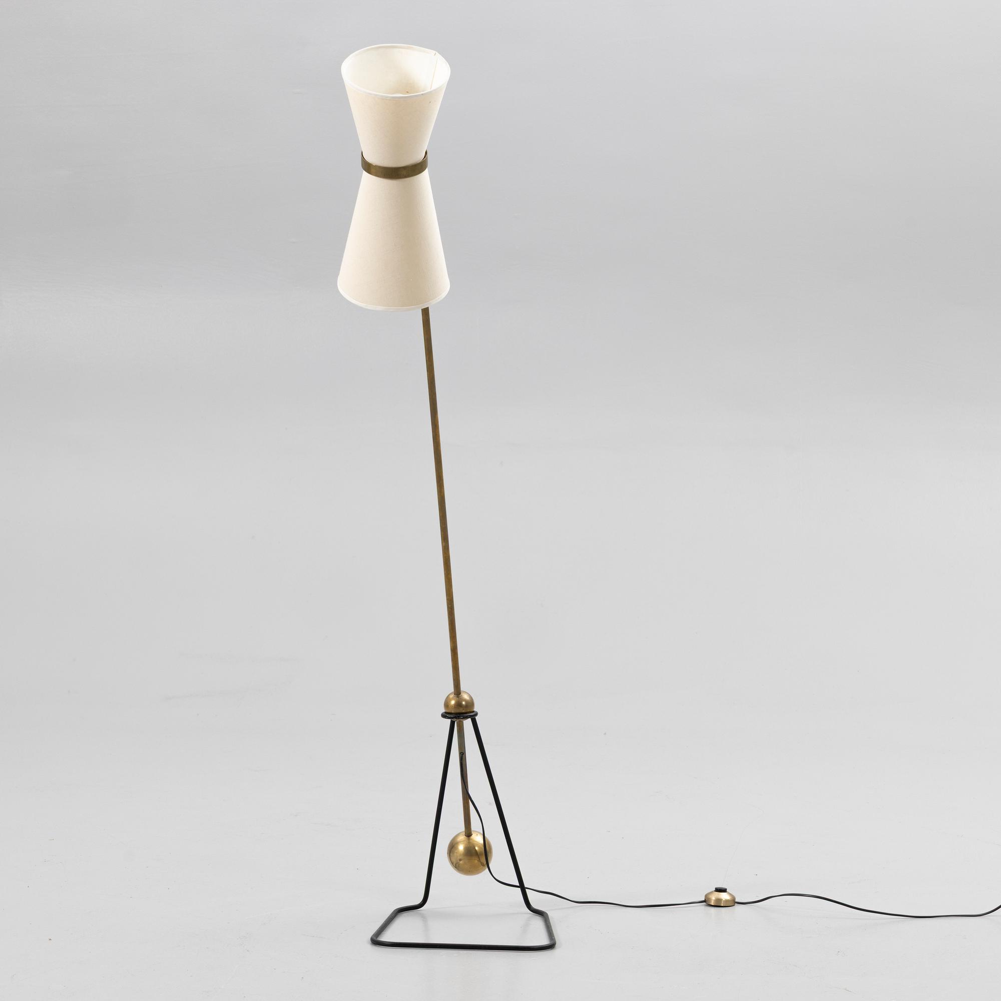 Pierre Guariche, attributed to, Floor lamp, France, mid-20th century.