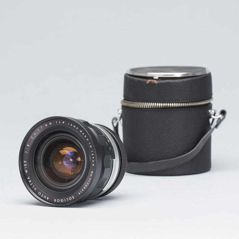 KAMERAOBJEKTIV, SOLIGOR AUTO ULTRA WIDE 1:4 F=17mm. 1500/300.
