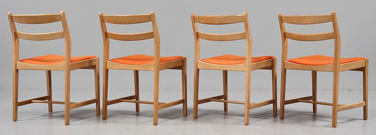 STOLAR, 4 st, "Ulvö orange", Bengt Ruda, Ikea, 1900-talets andra hälft.