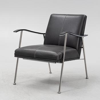 Gunilla Allard, a 'Sahara' leather upholstered easy chair from Lammhults, 21st Century.