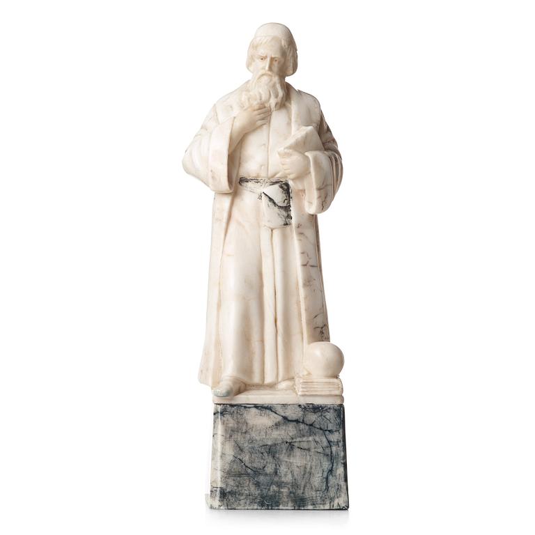 OKÄND KONSTNÄR 1800/1900-TAL , skulptur, alabaster, osignerad, höjd 51,5 cm.