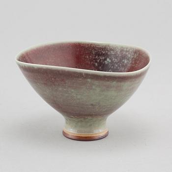 A stoneware bowl, designed by Berndt Firberg for Gustavsberg Studio, unclear letter for date.
