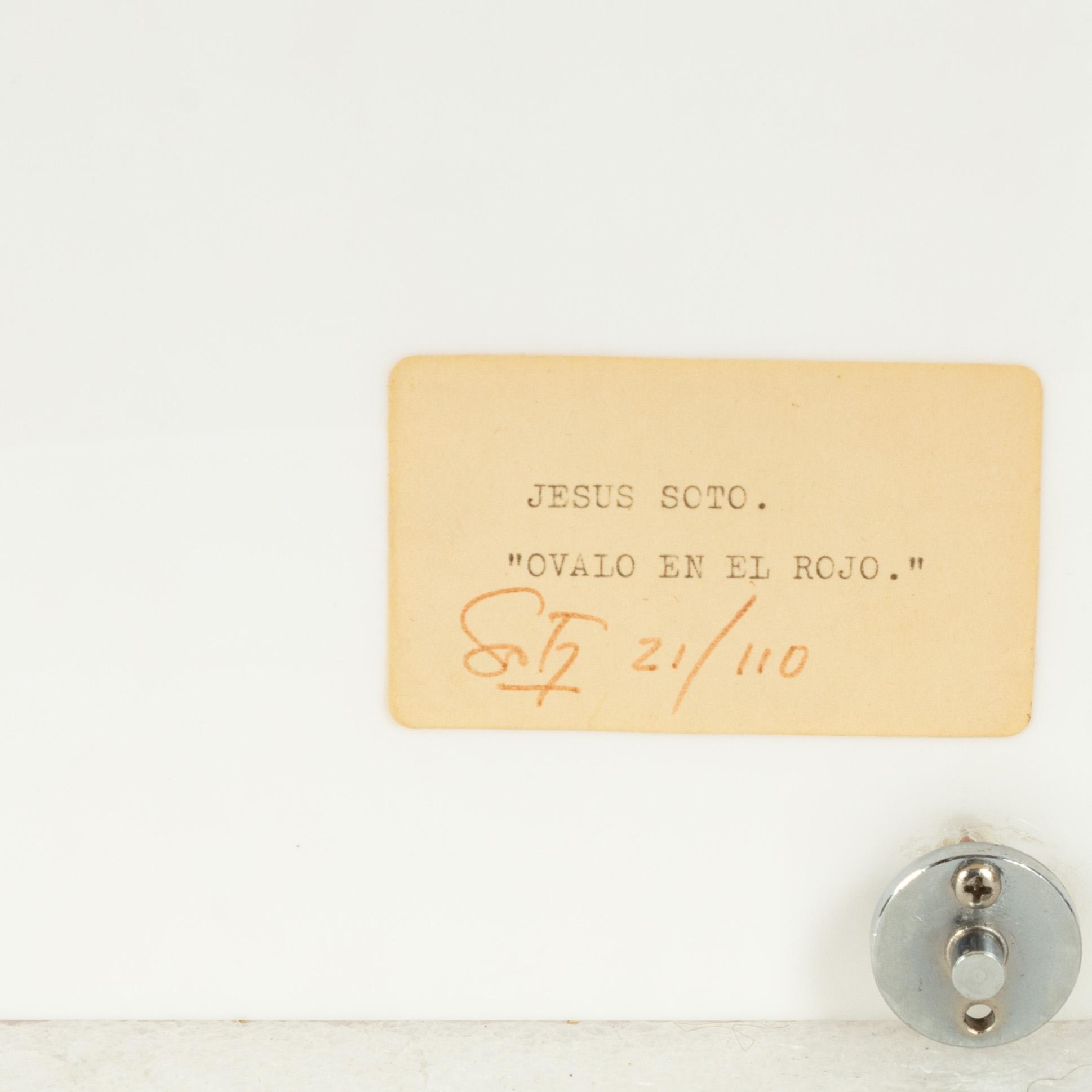 Jesús Rafael Soto, "Ovalo En El Rojo".