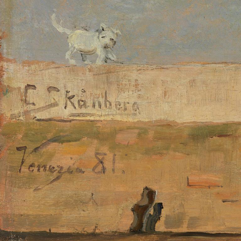 Carl Skånberg, "Fiskargubbe vid kajen" (Motiv från Venedig).