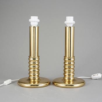 BORDSLAMPOR, ett par. 1960-70-tal.