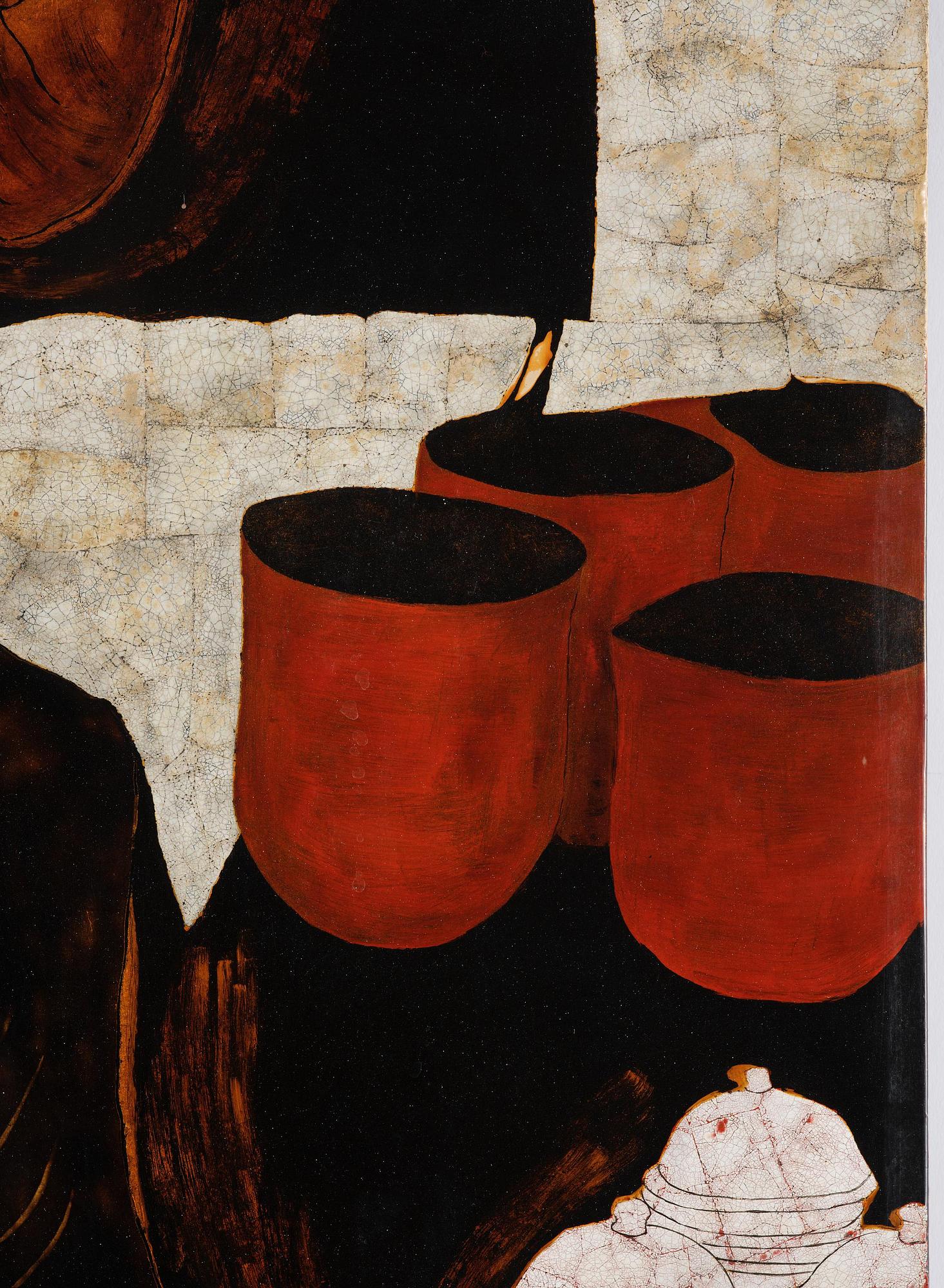 Nguyen Kim Dong, "Pottery Handicraft"/"Atelier de poterie artisanale".