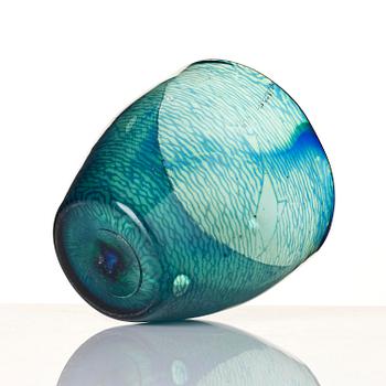 Edward Hald, a graal glass vase, Orrefors, no. 699, Sweden, 1918.