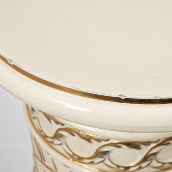 Pot on pedestal, Jugend, Rörstrand, early 20th century.