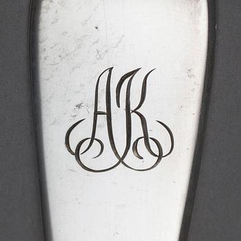 BESTICK, 6+6 st, silver, "Helsingfors" Kultakeskus, Tavastehus 1957-1960. Tot. vikt ca 580 g.