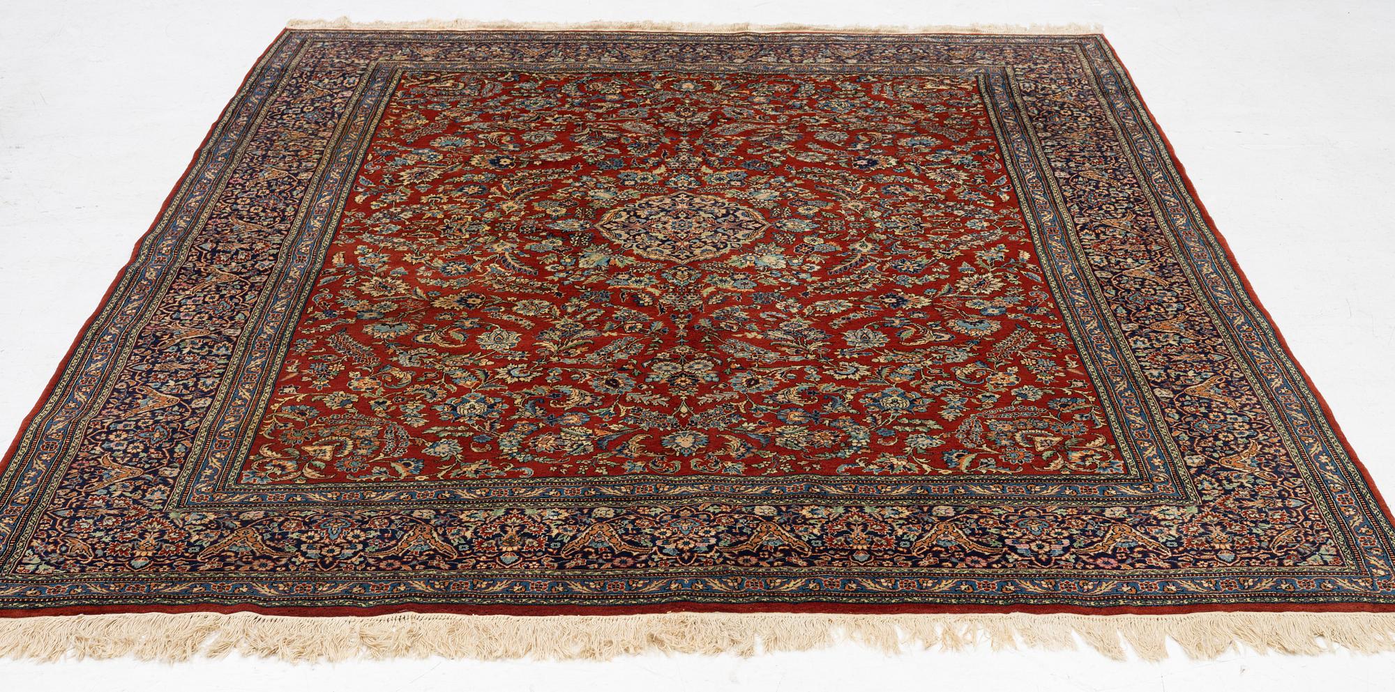 A carpet, Indo Tabriz, c. 281 x 216 cm.