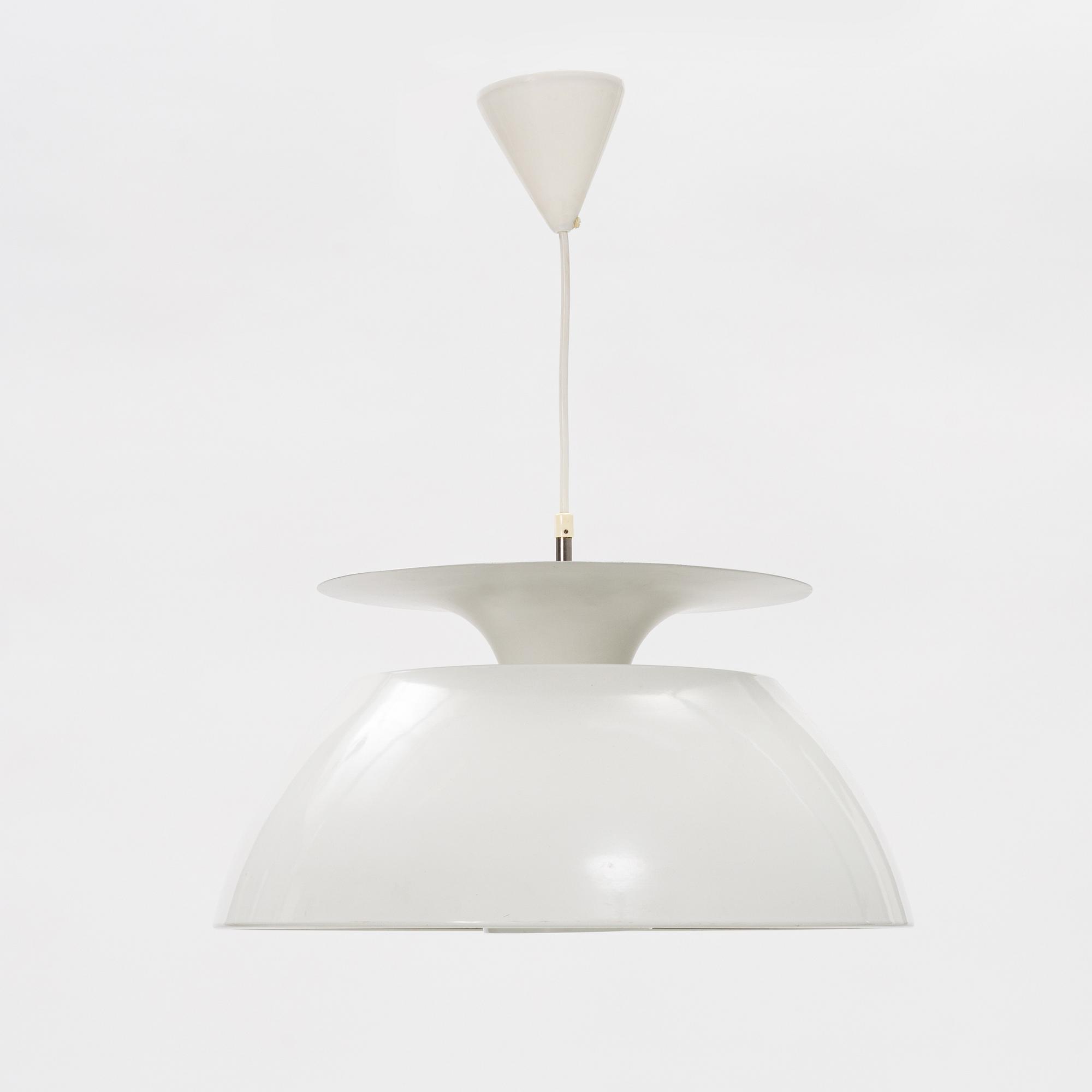 Jørgen Høj, taklampa, Artela/Jutlandia för Holmegaard, Danmark, sent 1900-tal.