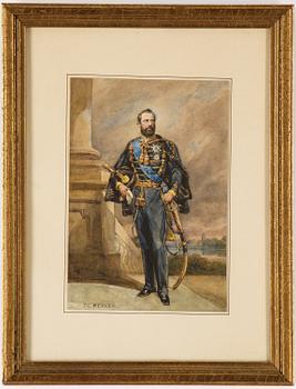 Nicaise de Keyser, watercolours, 2, signed.