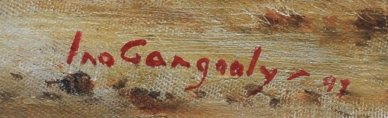 INO GANGOOLY, olja på duk, 2 st, sign.