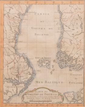 KARTA, hand-coloured copper engraving, 1700s.