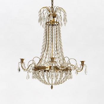 A late Gustavian style chandelier, first half of the 20th Century.