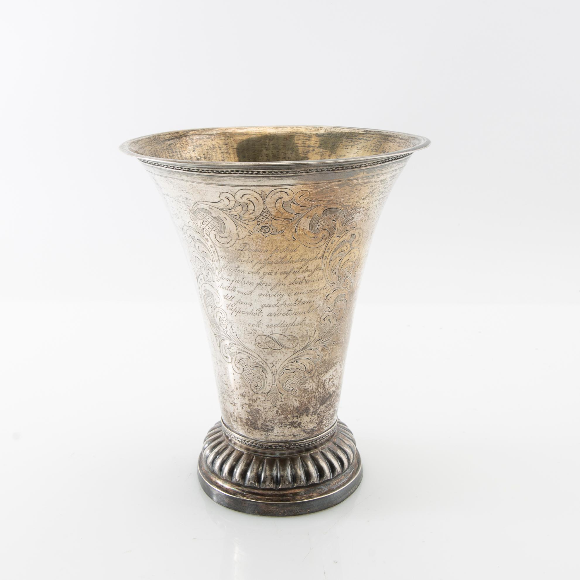 Svante Thomson & Co cup silver Malmö 1854.