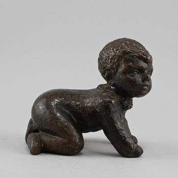 OKÄND KONSTNÄR, skulptur, brons, monogramsignerad.