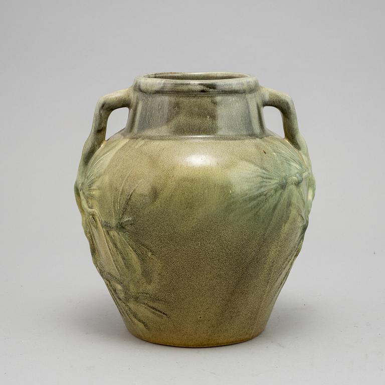 Albin Hamberg, a stoneware Art Nouveau urn, Höganäs, early 20th Century.