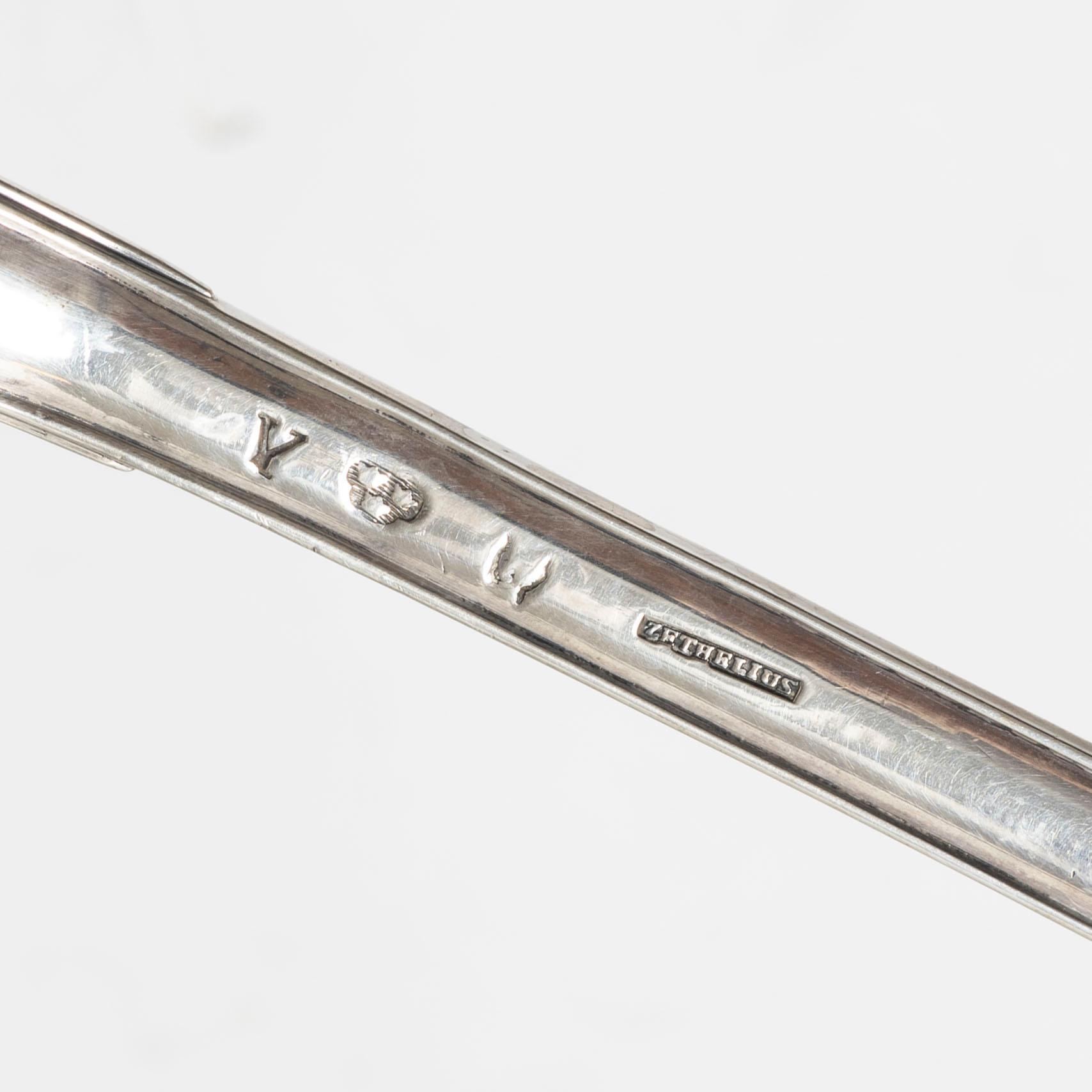 Pehr Zethelius, soppslev, silver, Stockholm 1781.