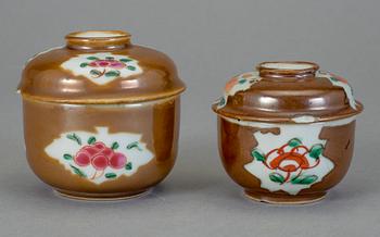 PARTI PORSLIN, 7 delar. Kina, 1700-tal.