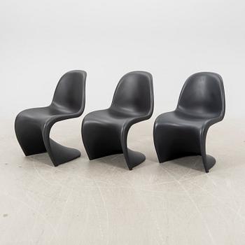 Verner Panton, stolar, 3 st, "Panton chair", Vitra.