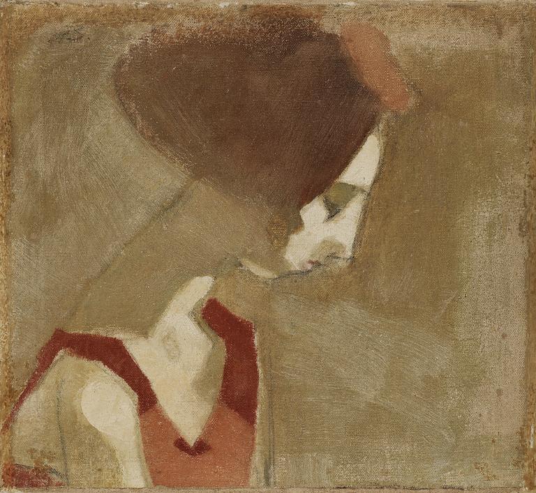 Helene Schjerfbeck, "JOUTSENKAULAINEN TYTTÖ".