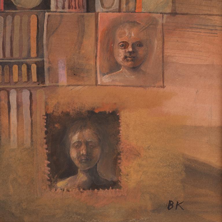 BENGT KRISTENSON, tempera och gouache, signed.
