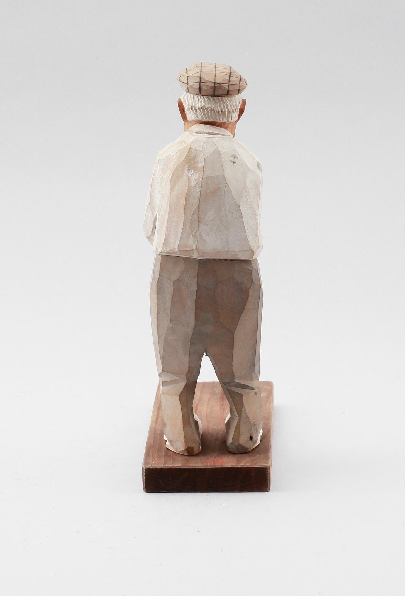 FIGUR, skuret trä, Carl-Olof Trygg, 1955.
