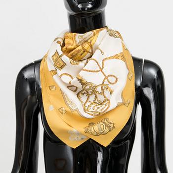 Hermès silk scarf "Les Clèfs'.