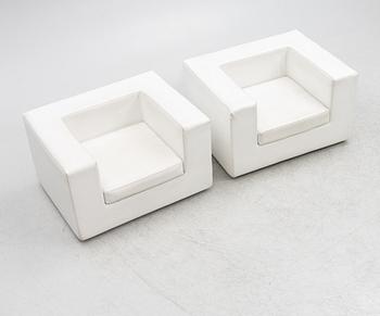 Willie Landels, armchairs a pair, "Throw Away", Zanotta,.