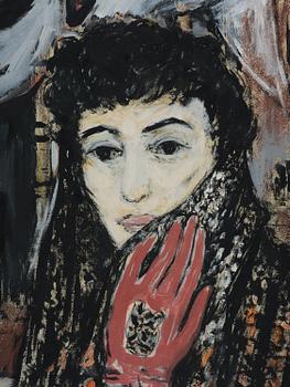 Endel Kõks, Lady with Birds.