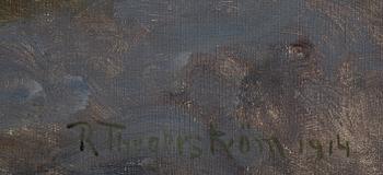 Robert Thegerström, oil on canvas, signed and dated 1914.