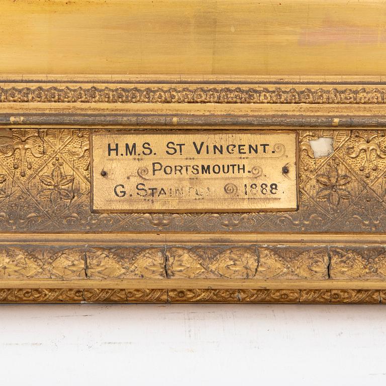 George Stainton, H.M.S St Vincent, Portsmouth 1888.