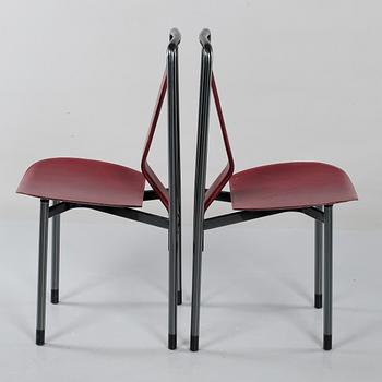 STOLAR, 6 st, "Irma", Achille Castiglioni för Zanotta, Italien, 1900-talets tredje kvartal.