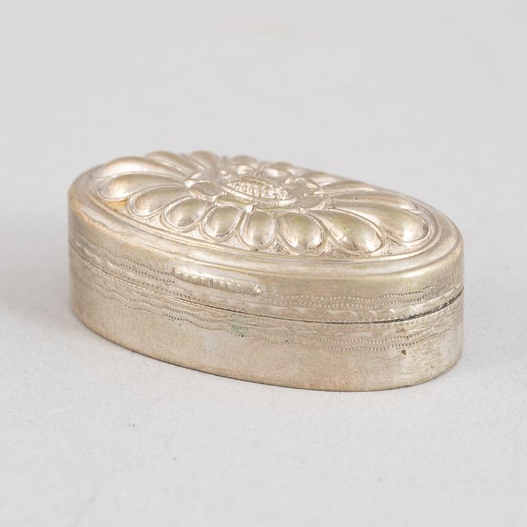 Preciosa, fem delar, silver, proveniens von Rosen, 18/1900-tal.