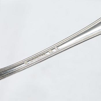 Cutlery, 30 pieces, silver, England and Sweden, including John Walton, Newcastle 1836.
