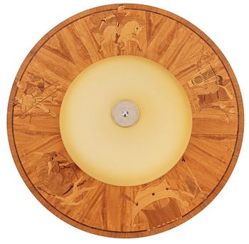TAKPLAFOND, Birger Ekman, sannolikt, Mjölby Intarsia 1930-40-tal.