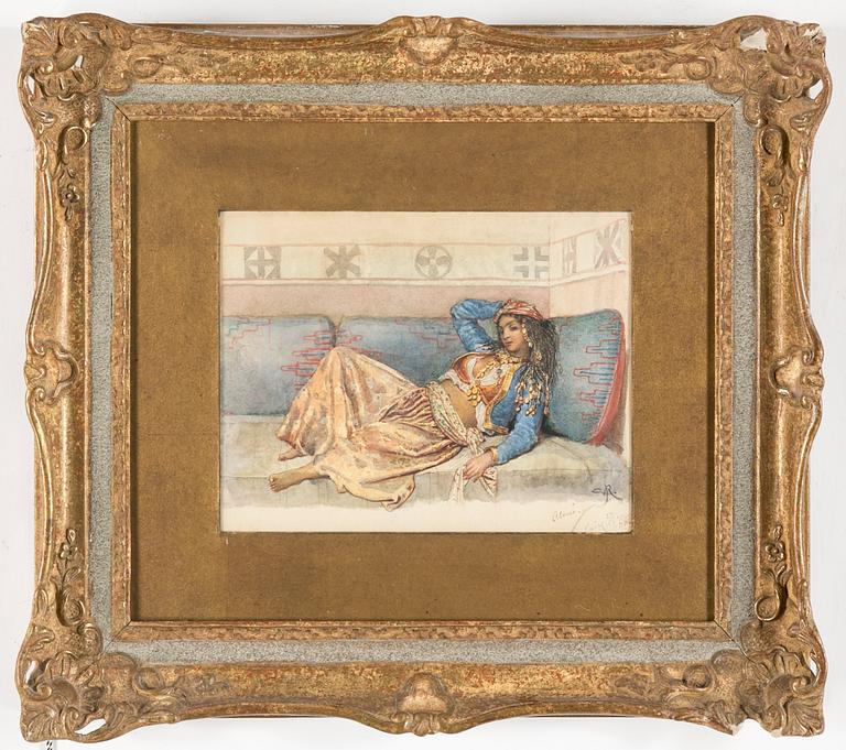 GEORG VON ROSEN, watercolour, signed with monogram GvR and dated Cairo (18)65.